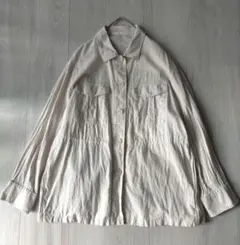 UNIQLO リネンコットン シャツ ジャケット