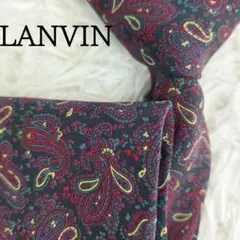 美品◎LANVIN ランバン ネクタイ ペイズリー柄 マルチカラー