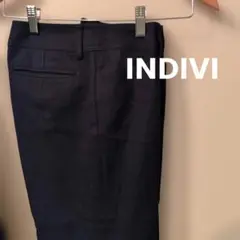 紺色　暖かパンツ