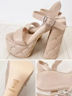 ⭐️マ⭐️【未使用品】DIANA クリアヒールサンダル 25.5cmゴールド ⭐️マ様専用⭐️【未使用品】DIANA クリアヒールサンダル 25.5cm