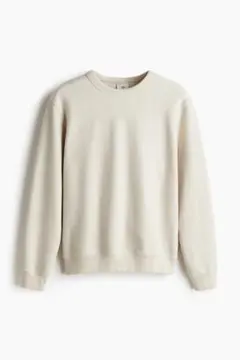 [H&M]　レギュラーフィット ヘリンボーンパターンスウェットシャツ　Mサイズのサムネイル