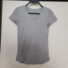 Nissen Vネック 半袖Tシャツ グレー Sサイズのサムネイル