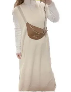 H&M ロングニットベストワンピース