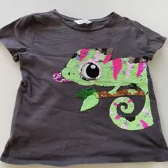 H&M スパンコールTシャツ 134\140サイズ