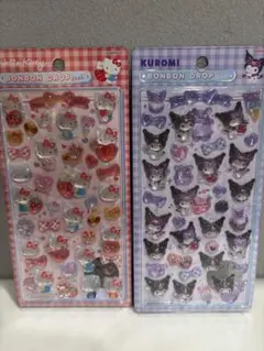 【国内正規品】 ボンボンドロップシール　サンリオ　キティ・クロミ 2枚セット