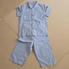 無印良品 ギンガムチェック サッカー生地 100-110cm