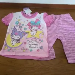 新品未使用タグ付きMy Melody Kuromi 半袖パジャマセット 120