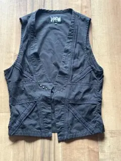 PPFM archive y2k japanese label vest