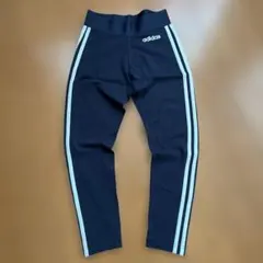 adidas サイドストライプ レギンス Sネイビー