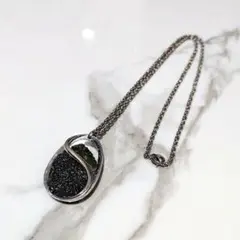 ∞*∞様 モルダバイト ペンダントネックレス／コスモグリーン／刻印：シルバー92