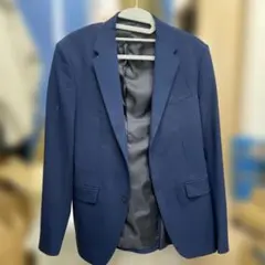 ネイビー シングルボタン カジュアルスーツジャケット
