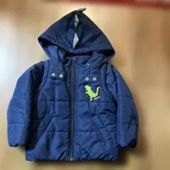 ベストにもなりますクレードスコープ kladskap恐竜刺繍付きネイビーコート