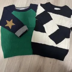 グローバルワーク ニット 2枚セットGLOBAL WORK 90 100 洗濯可