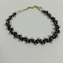 ビーズチョーカー　黒
