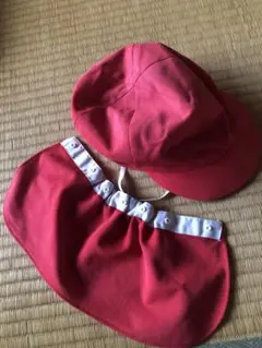 赤白帽子　ツバ付き