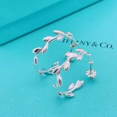 Tiffany & Co. ピアス　オリーブ　フープ　リーフ　シルバーのサムネイル