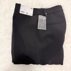 新品●ユニクロ　スマートフレアパンツ　黒　M