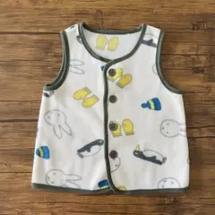 ミッフィ　スリーパー　フリースベスト 80cm miffy