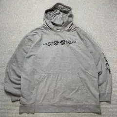 USA古着 ヴィンテージ パーカー ドラゴン 刺繍デザイン ストリート XXL