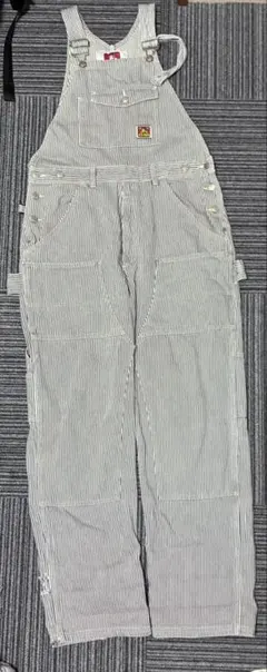 L 新品 BEN DAVIS OVERALL オーバーオール ヒッコリー グレー L 新品 BEN DAVIS OVERALL オーバーオール ヒッコリー グレー - メルカリ