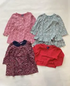 baby gap花柄ドレスとカーディガン4点セット