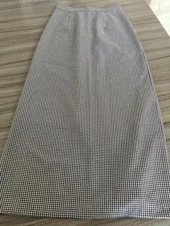 【SALE】doux archives 春夏ブロックチェックタイトロングスカートのサムネイル