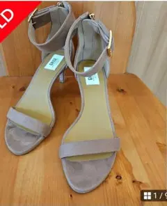 ☆GRISE Le Talon☆ベージュベルトストラップサンダルパンプス美品Ｍ☆