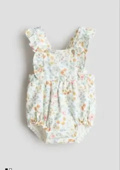 2-4M 新品　コットンショートサロペット