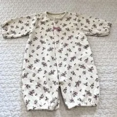 小花柄ロンパース キルティング 50cm 60cm
