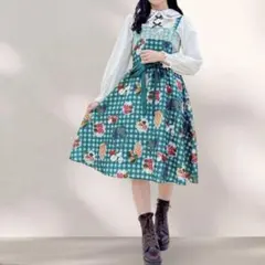 axes femme フリュイ・コンフィ柄 ワンピース ガーリー かわいい Mのサムネイル