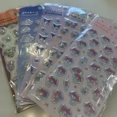 サンリオ　キャラクターぷくっとシール 5パックセット