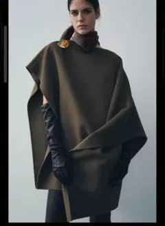 2025年最新】ZARA ポンチョ コートの人気アイテム - メルカリ