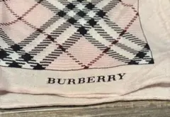 BURBERRY チェック柄 ハンカチ ピンク