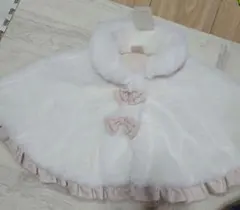 petit main ベビーポンチョ 05 ホワイト　新品未使用