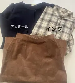 コート付きベージュコーデ　イング　おまとめ