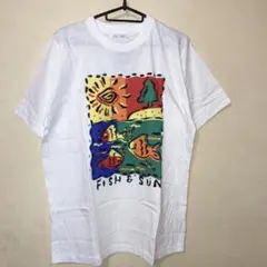 岩*様 80′s〜90′s vintage レトロ 個性的 総柄 ホワイト