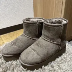 厚底ムートンブーツ　Lサイズ