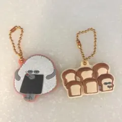 パンどろぼう　ラバーマスコット　チェーンキーホルダー　２個セット