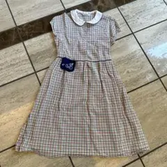 familiar チェック柄 半袖ワンピース 140サイズ