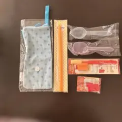 カーブス　ペットボトルカバー　エニーロック　かんたんチャック2種　スプーン2点