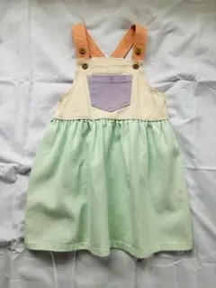 H&M サロペットワンピース ミントグリーン