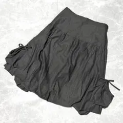 美品✨ベルチュベリー バルーンスカート カーキグレー F L-XL相当