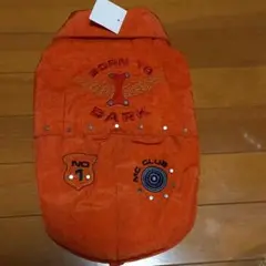 ペット　服　ジャンバー　オレンジ　系　アウター　小型犬　中型犬　犬　40