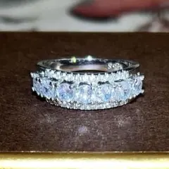 ⭐️高品質⭐️キュービックジルコニアリング silver925 No.01