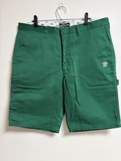 希少 ステューシー×ディッキーズ コラボ ワークショーツ ハーフパンツ 緑 36のサムネイル