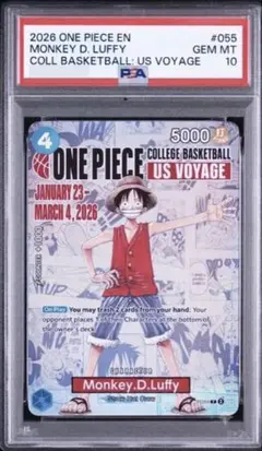 Monkey・D・Luffy/モンキー・D・ルフィ P-055 PSA10