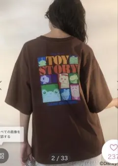【新品未使用】TOY STORY トイストーリー 半袖Tシャツ ホワイトのサムネイル