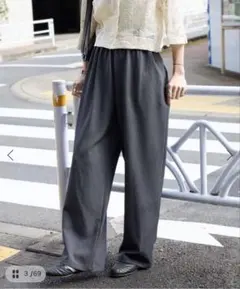 ウールライクストレッチワイドパンツ　JOURNAL STANDARD 38