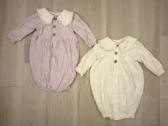 バースデイ　ロンパース　2色セット　サイズ50・60・70