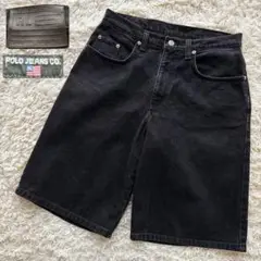 RALPHLAUREN デニムショートパンツ バギーショーツ ブラックデニム